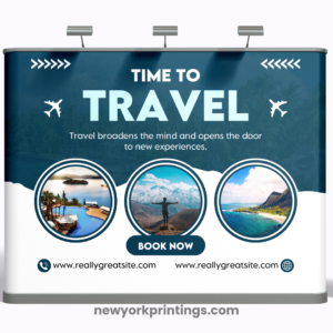 Straight Velcro Fabric Pop Up Display