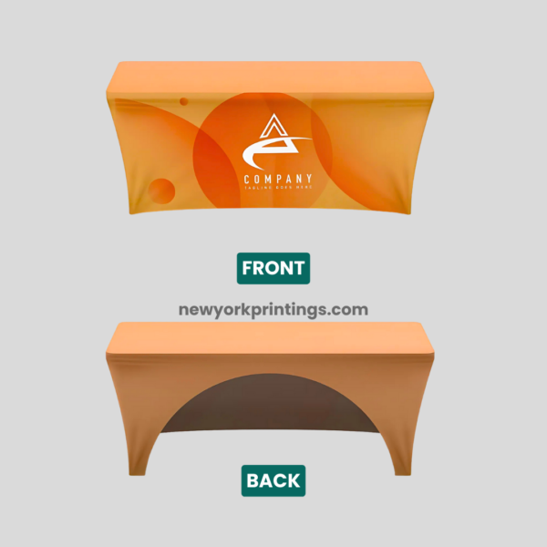 stretch tablecloth with logo