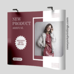 Curved Velcro Fabric Pop Up Display