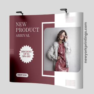 Curved Velcro Fabric Pop Up Display