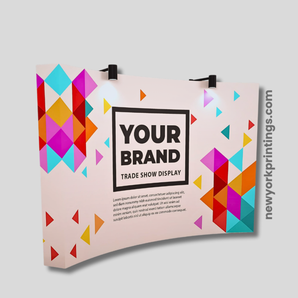 Curved Velcro Fabric Pop Up Display