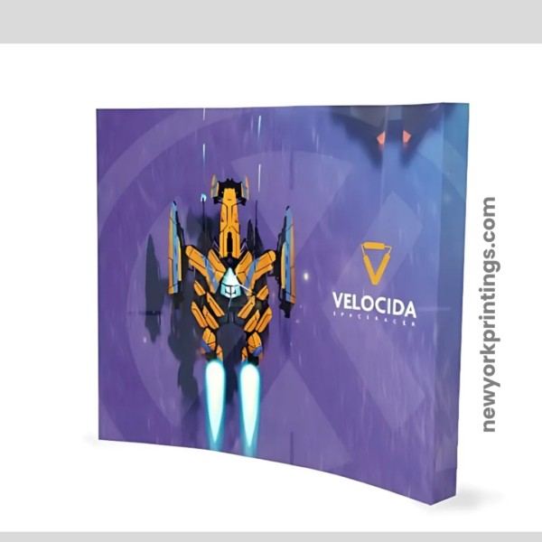 Curved Velcro Fabric Pop Up Display