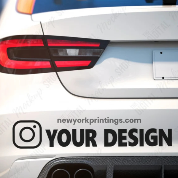 Adhesive Vinyl Bumper Sticker