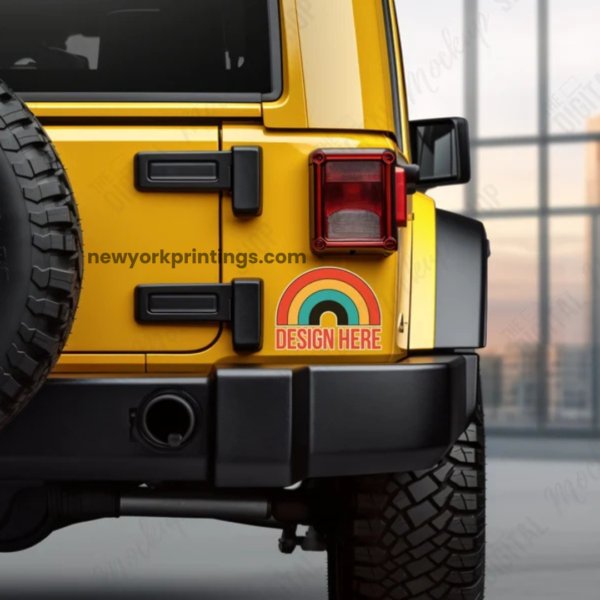 Adhesive Vinyl Bumper Sticker