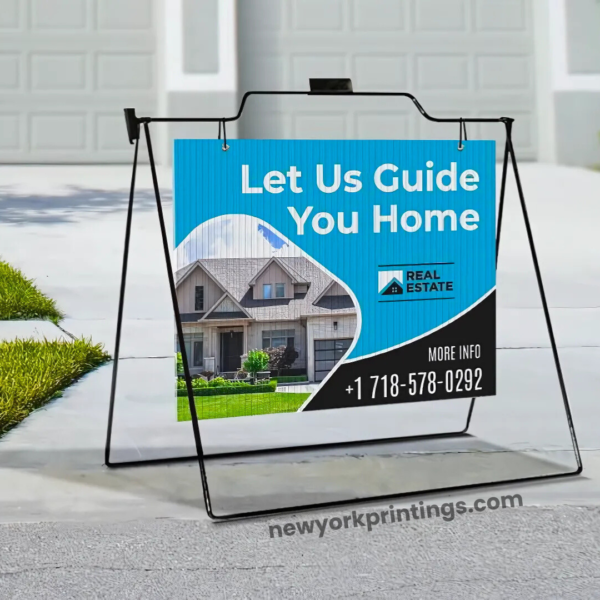 banner A frame printing