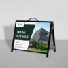 custom real estate a-frame signs