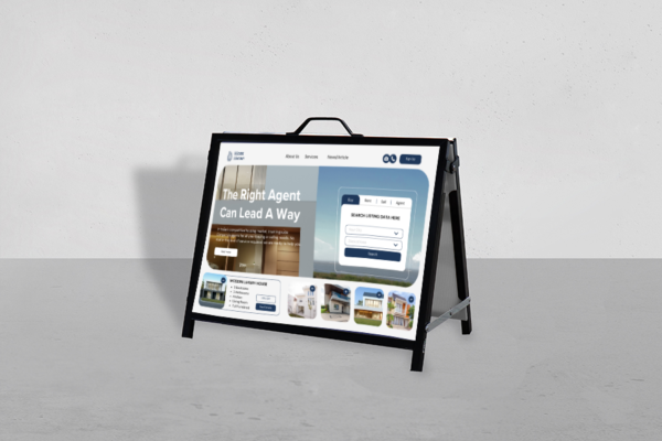 real estate a-frame sign printing