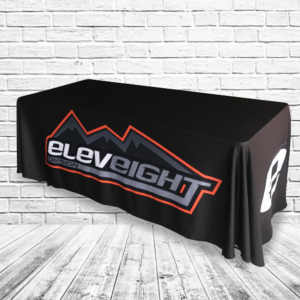 6ft custom table cover with logo for events