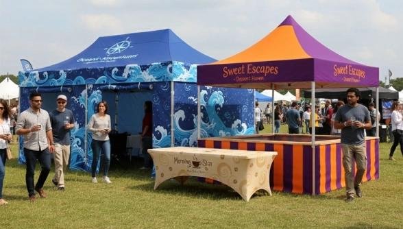 Custom Canopy Tent Printing in New York City for Brand Promotion