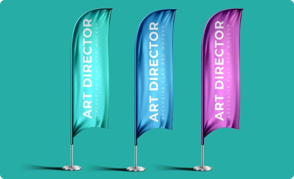 Teardrop Flag Printing in New York City for Outdoor Promotions